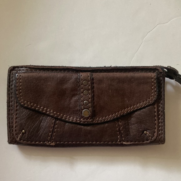Lucky Brand Brown vintage leather purse bag and wallet - Picture 9 of 13